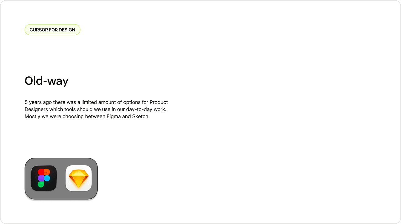 Designer's tool stack — past